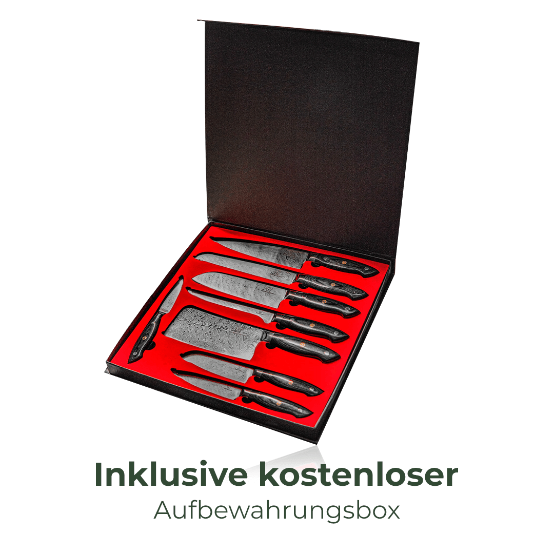 Asiatisches Messerset + Magnetischer Messerblock